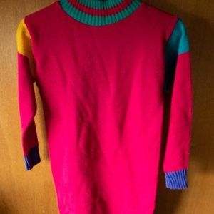 2for1 Pink Long Sweater Dress girls L